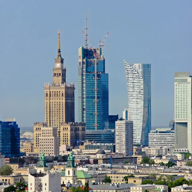 Warszawa Centrum z drona